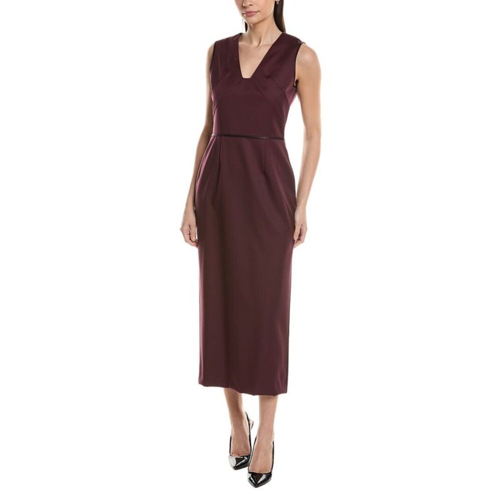 Hugo Boss Womens Drumialdan Midi Dress, Purple